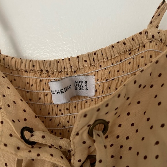 Faithfull the Brand polka dot dress with grommets - Picture 4 of 6